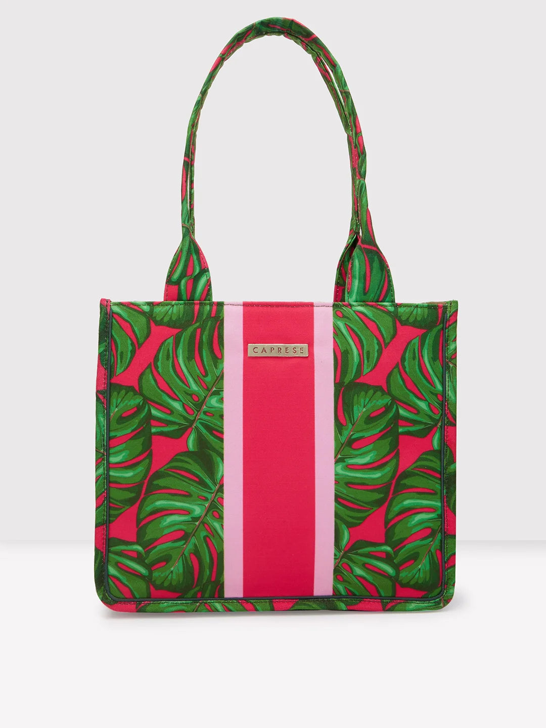 Ladies Tote Bag Minimal Design -Caprese Tulip Tote Large Green