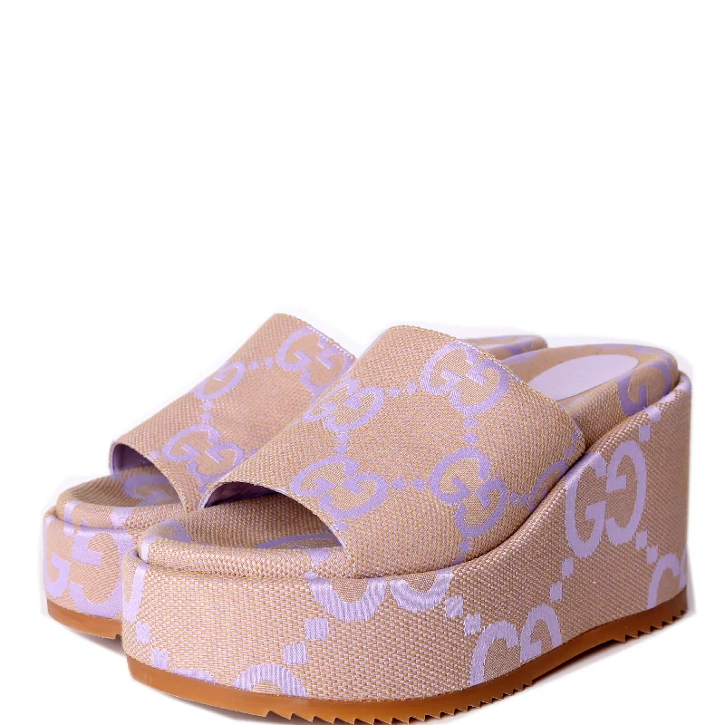 GG Canvas Platform Wedges Size .