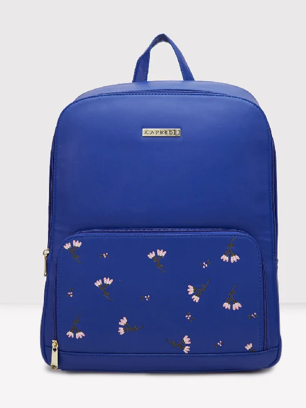 Caprese Nigella Laptop Backpack Blue