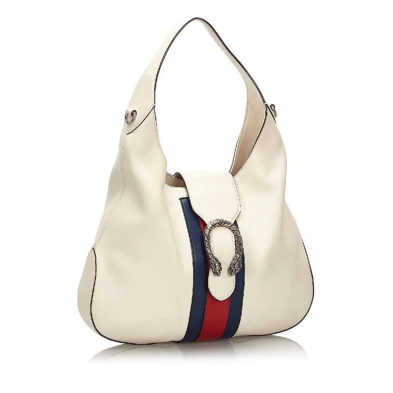 Ladies' dumpling bag printed pattern -Gucci Dionysus Web Leather Hobo