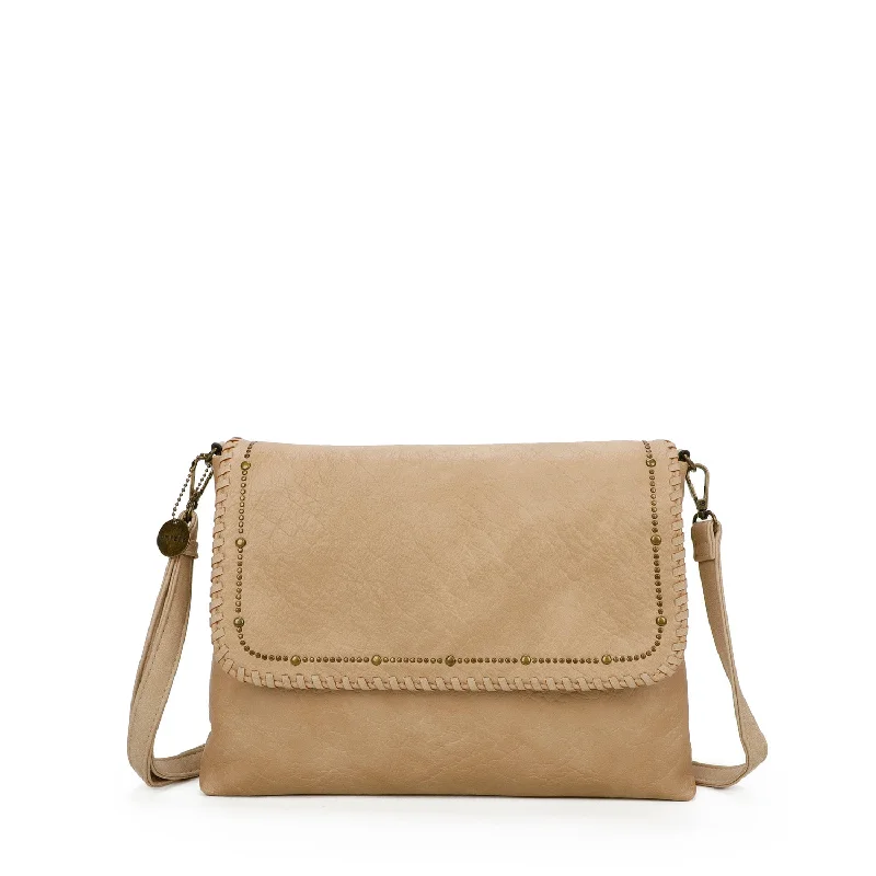 Ladies' crossbody bag geometric -Savannah Crossbody - Tan