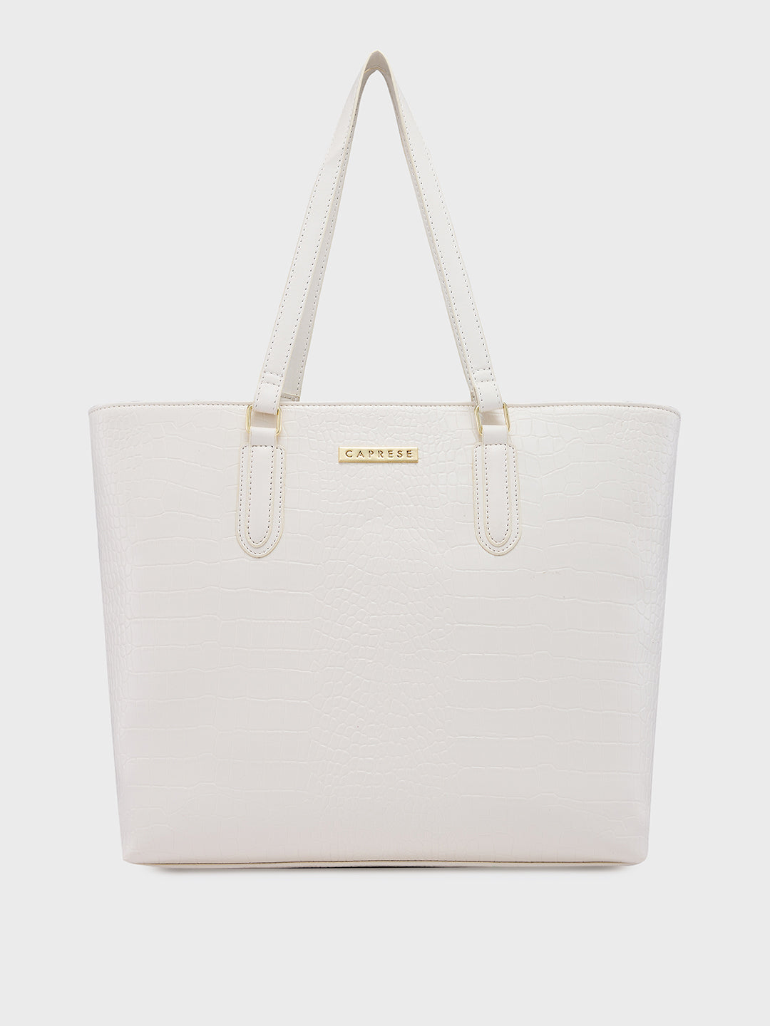 Ladies Tote Bag Statement Piece -Caprese Flix Tote Medium Off White