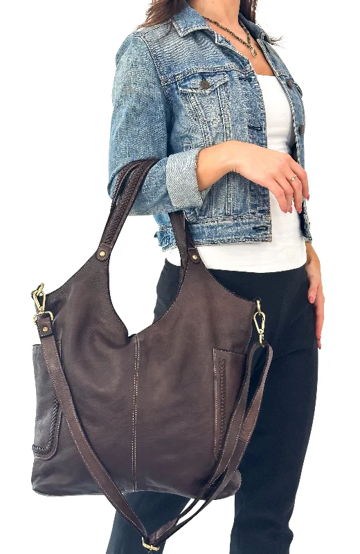 Ladies Tote Bag Timeless Appeal -Julia Slouchy Tote in Chocolate