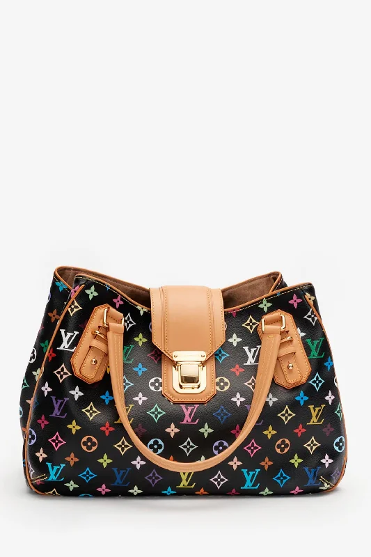 Ladies Handbag Multi Canvas -Louis Vuitton x Takashi Murakami Black Multicolour Monogram Gristo Bag