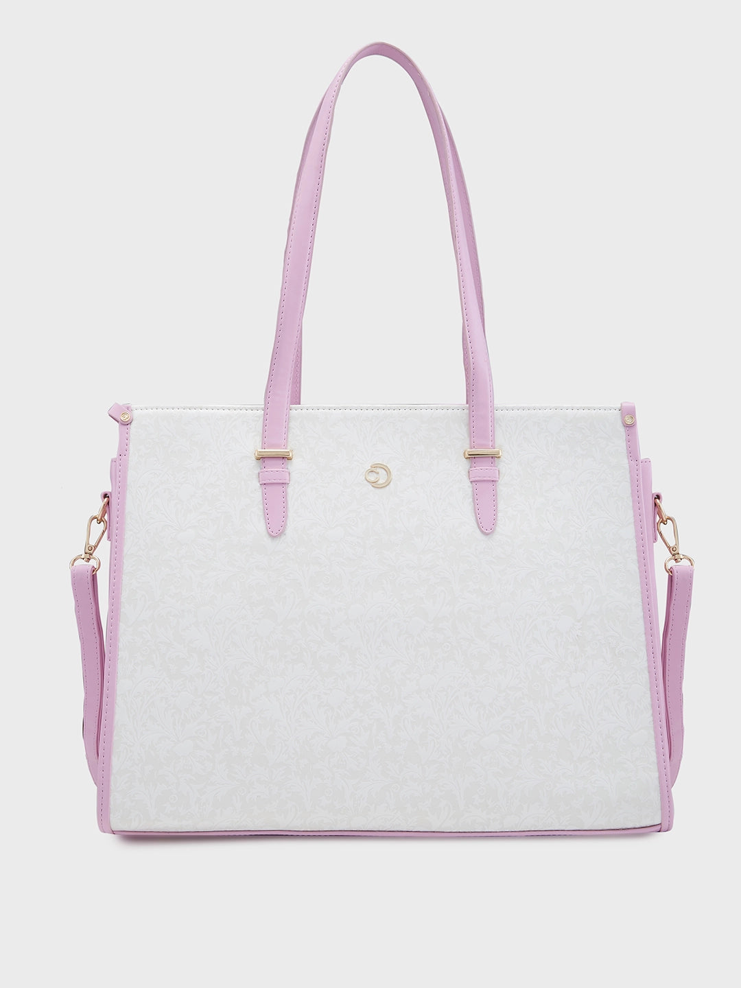 Ladies Tote Bag Sleek Minimal -Caprese Aurora Laptop Tote Large Purple