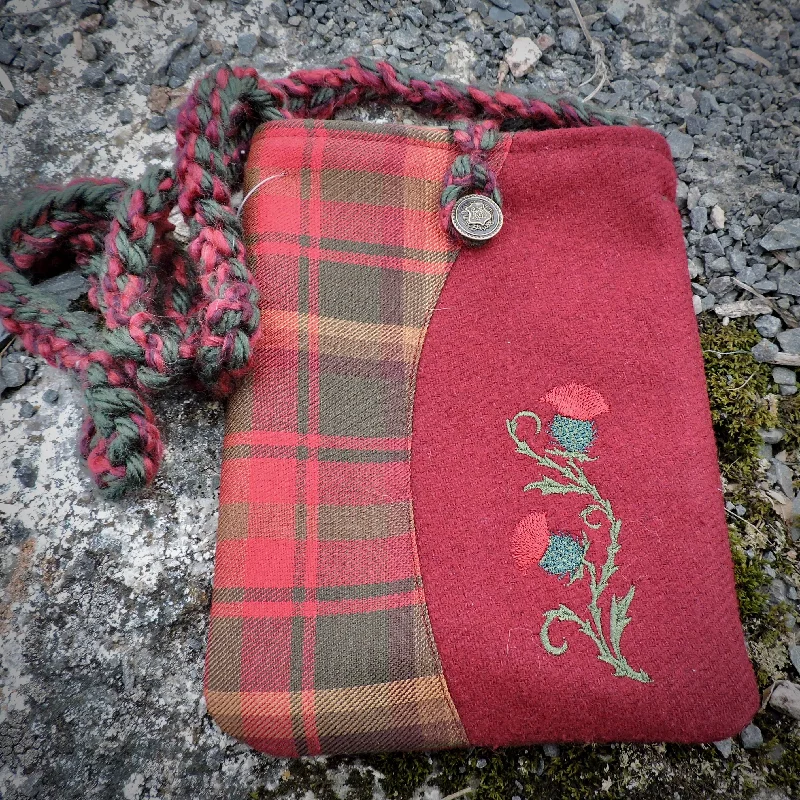 Ladies' wallet lining -Wee Purse - Maple Leaf Tartan