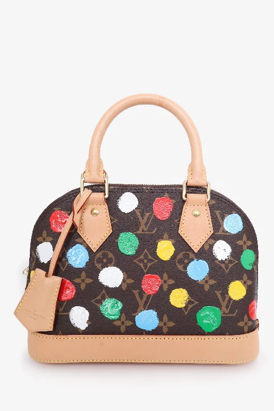 Ladies Handbag Fashion Design -Louis Vuitton x Yayoi Kusama 2023 Monogram Infinity Dots Alma BB with Strap