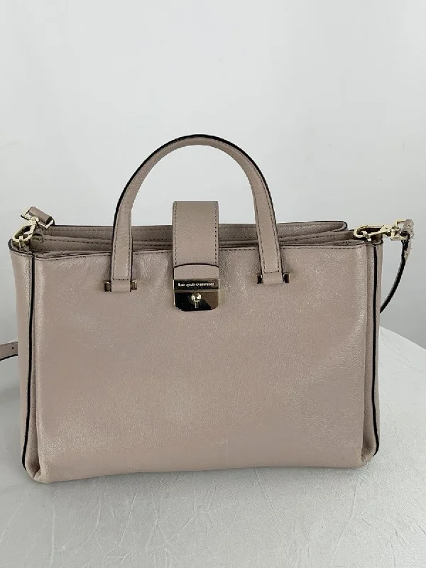 Ladies Tote Bag Premium Quality -Kate Spade Women's New York Beige Leather Lovett Street Natacha Tote Bag