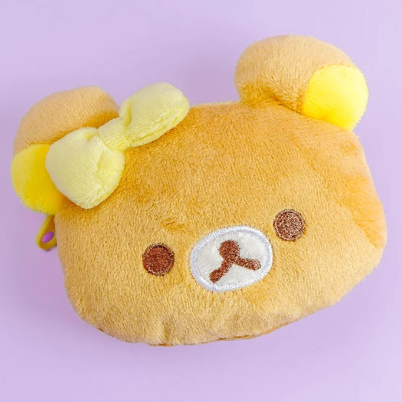 Ladies' wallet brochure -Rilakkuma Ribbon Fluffy Coin Purse