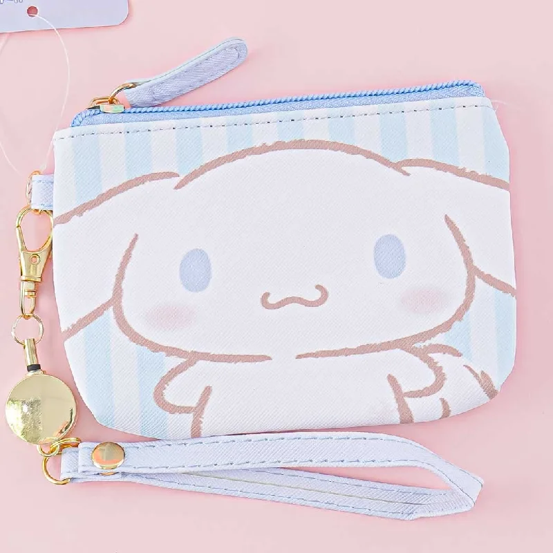 Ladies' wallet urban -Cinnamoroll Stripes Coin Purse & Pass Case