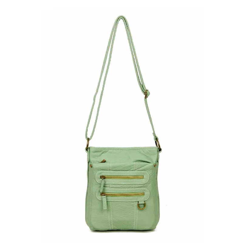 Ladies' crossbody bag geometric -The Willa Crossbody - Seafoam Green