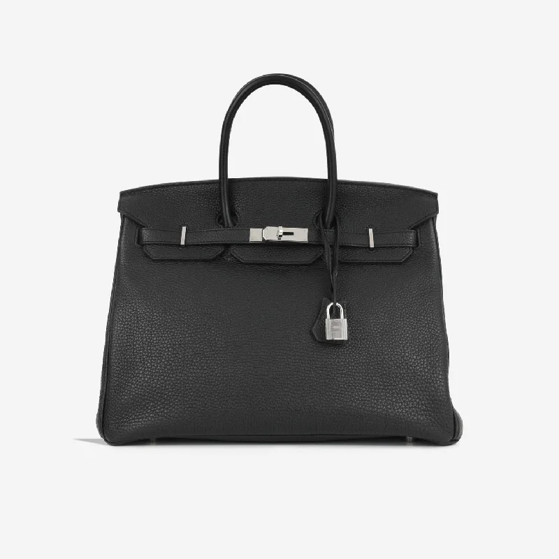 Ladies Handbag Trendy Straps -Hermès Hermès - Birkin 35 - Noir Togo PHW - Pre-Loved - 2011