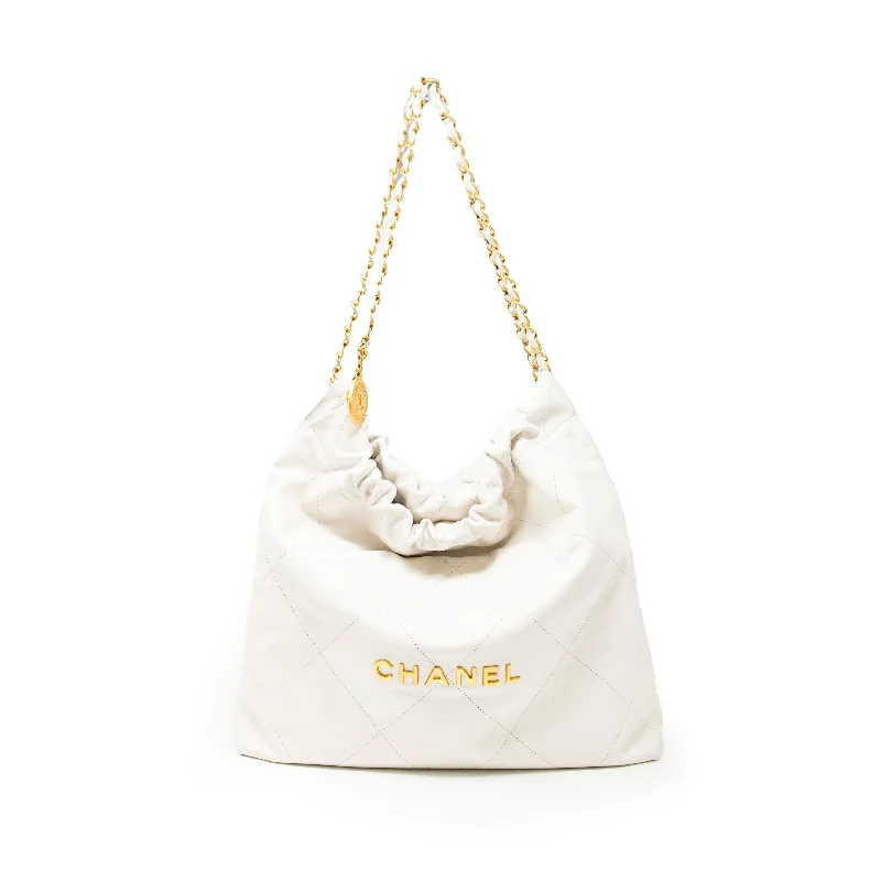 Ladies' dumpling bag trendy pattern -Chanel White 22 Hobo