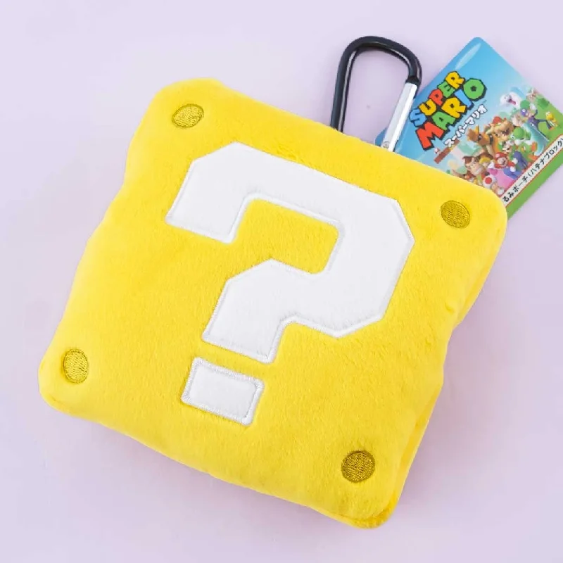 Ladies' wallet rare -Super Mario Fluffy Coin Purse - Question Block