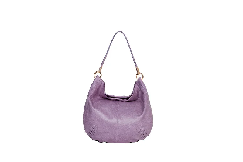 Ladies' dumpling bag artistic flair -Violetta Hobo in Lavender