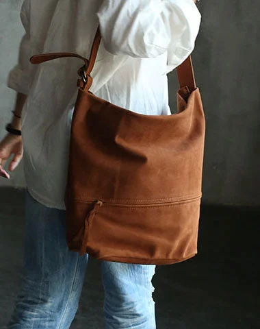 Ladies Bucket Bag Trendy Straps -Handmade LEATHER WOMENs Bucket Crossbody Purse Barrel SHOULDER BAG FOR WOMEN