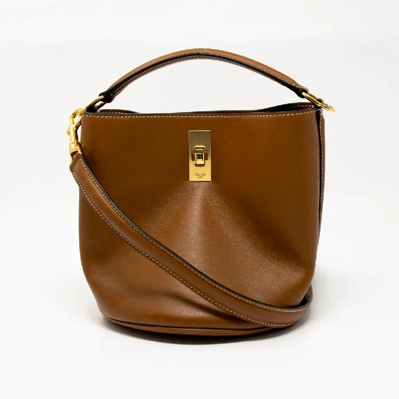 Ladies Bucket Bag Soft Style -Celine Tan Teen Bucket 16 Bag