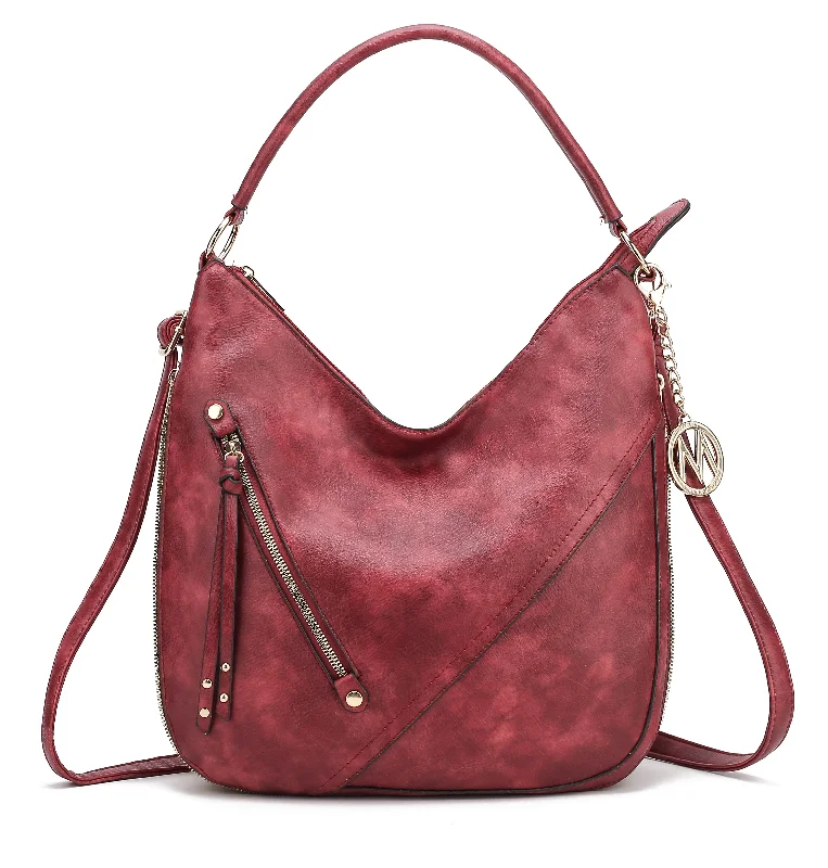 Ladies' dumpling bag glossy shine -Lisanna Hobo