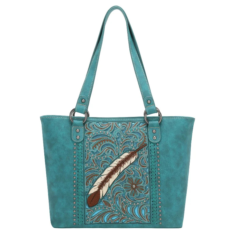 Ladies Handbag Vibrant Style -MW1133G-8317 Montana West Embroidered Collection Concealed Carry Tote