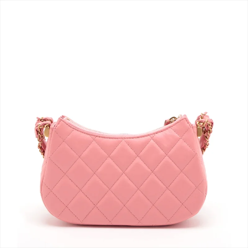 Ladies' dumpling bag how-to tutorial -Chanel 19 in Chain Shoulder Bag Hobo Bag Pink G