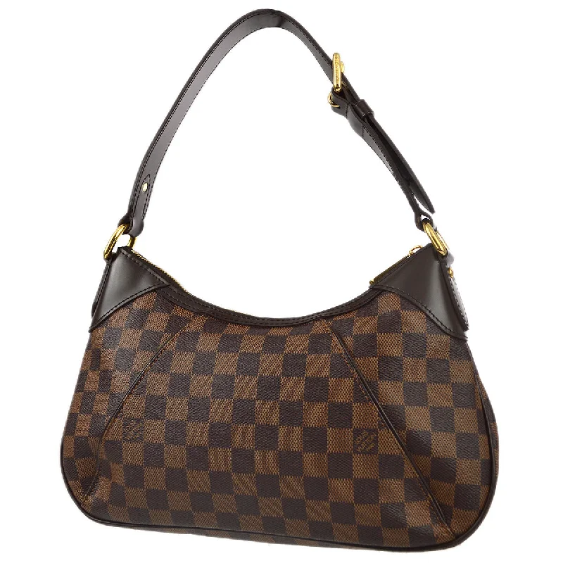 Ladies' dumpling bag high-end premium -Louis Vuitton 2011 Damier Thames PM Hobo Handbag N48180