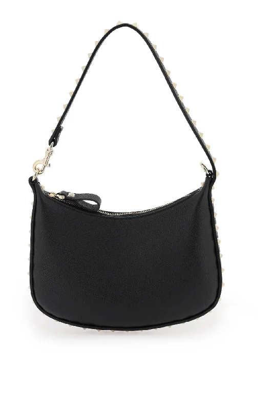 Ladies' dumpling bag genuine leather -Valentino garavani rockstud mini hobo bag