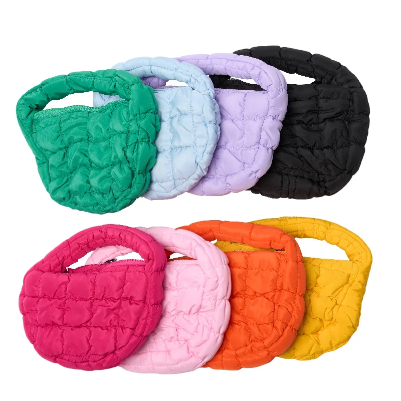 Ladies' wallet favorites -Mini Quilted Nylon Purses - 8 Colors!