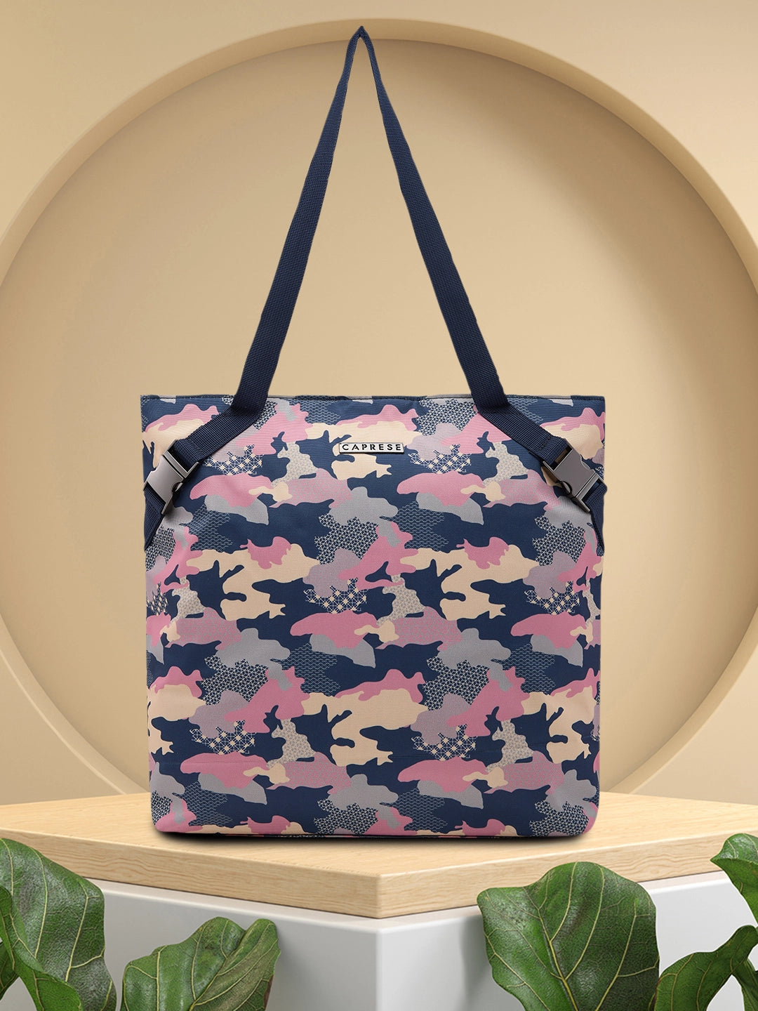 Ladies Tote Bag Luxury Canvas -Caprese Cole Tote Large Navy