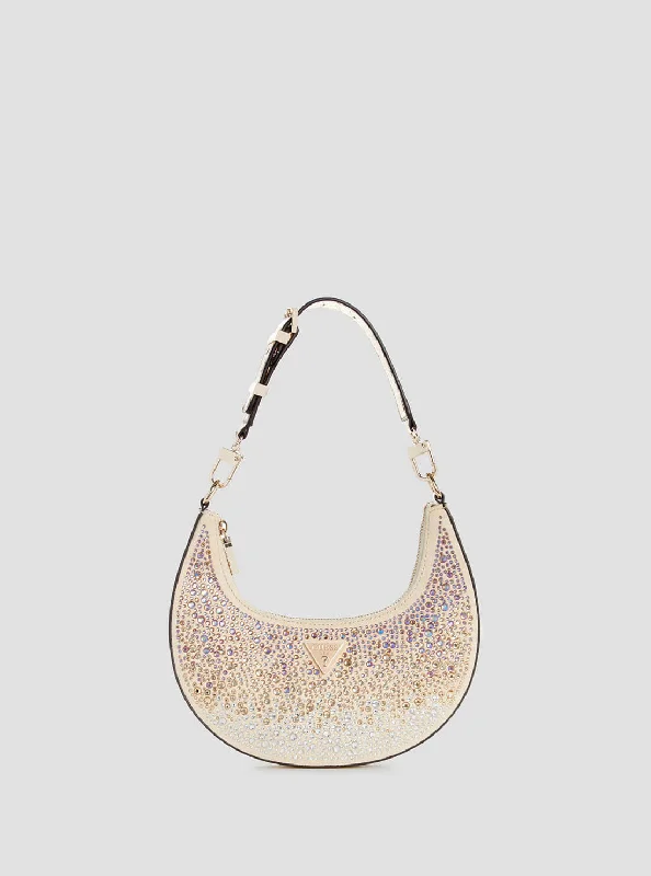 Ladies' dumpling bag holiday sale -Gold Lua Glitz Hobo Mini Tote Bag