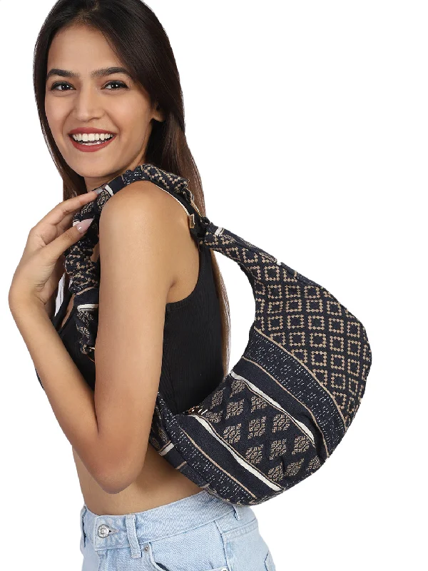 Ladies' dumpling bag similar options -Multi Graphic Hobo Bag