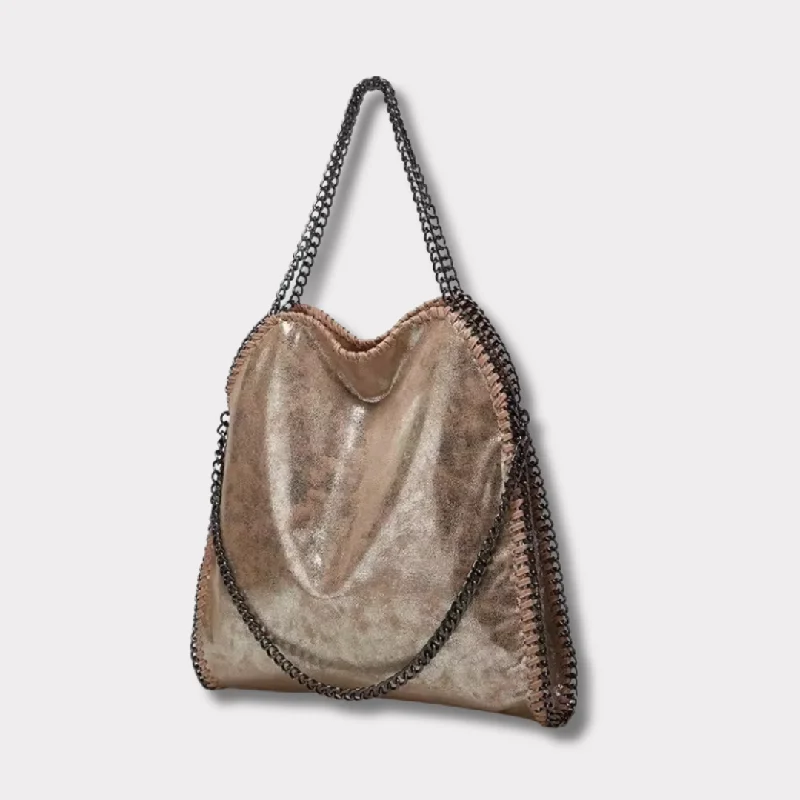 Ladies' dumpling bag free shipping -Nila Hobo Tote Gold