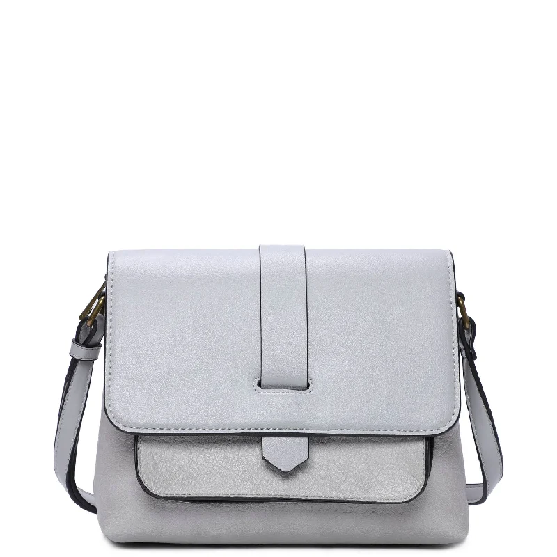 Ladies' crossbody bag sections -Lilly Crossbody - Grey