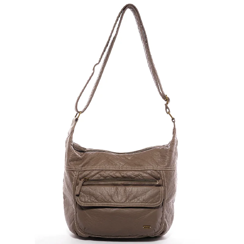 Ladies' crossbody bag work -The Angelina Crossbody - Dark Grey