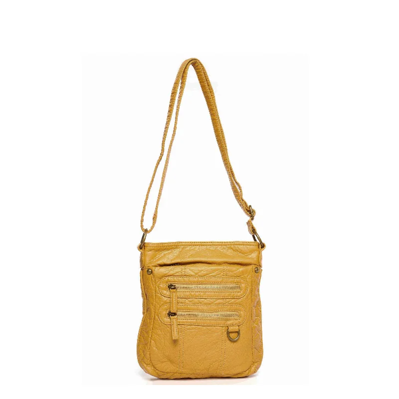 Ladies' crossbody bag large -The Willa Crossbody - Mustard