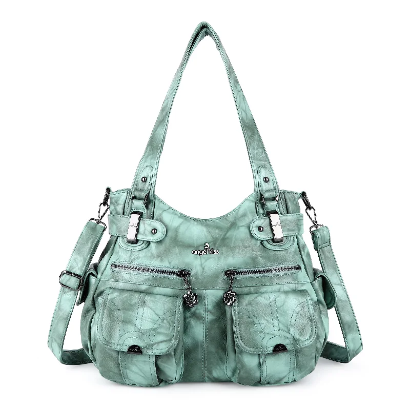 Ladies' dumpling bag fan favorite -Washed Leather Hobobags Women Shoulder Bags