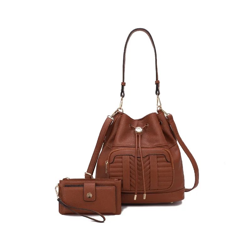 Ladies Bucket Bag Casual Look -Ryder Bucket Bag and Wallet Set