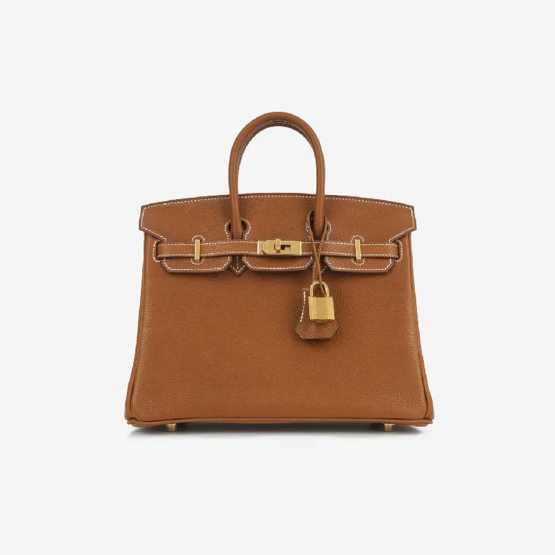 Ladies Handbag High Fashion -Hermès Hermès - Birkin 25 - Fauve Barenia Faubourg GHW - Brand New - 2024