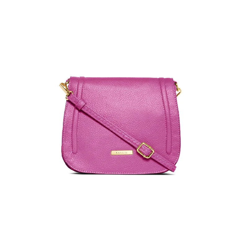 Ladies' crossbody bag features -Caprese Kristin Crossbody Medium Pink