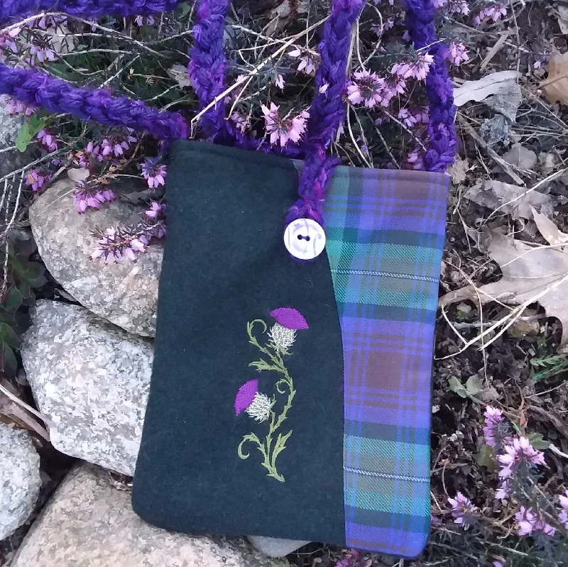 Ladies' wallet sleeve -Wee Purse~Thistles Clan & Speciality Tartan