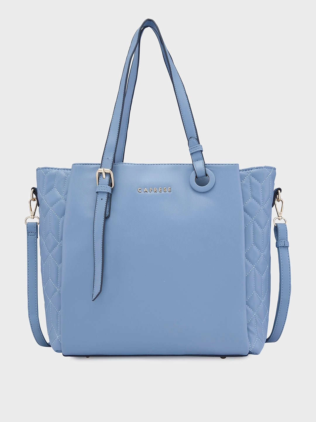 Ladies Tote Bag Classic White -Caprese Sabrina Tote Large Powder Blue