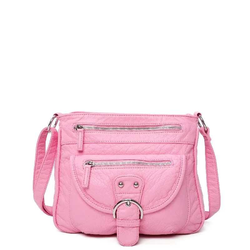 Ladies' crossbody bag cleaning -The Lorie Crossbody - Bubble Gum Pink