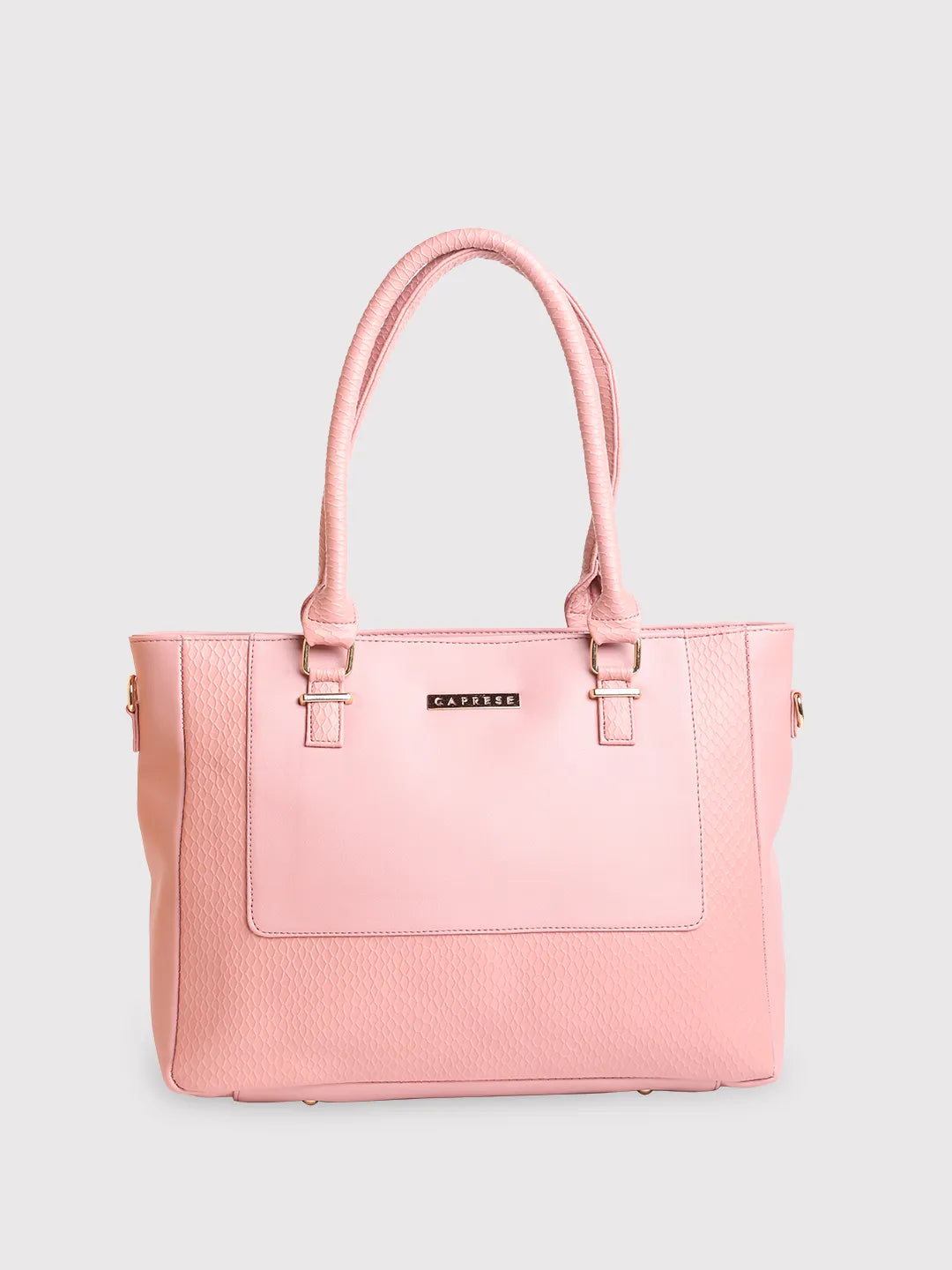 Ladies Tote Bag Premium Quality -Caprese Fiona Tote Large Office Handbag Light Pink