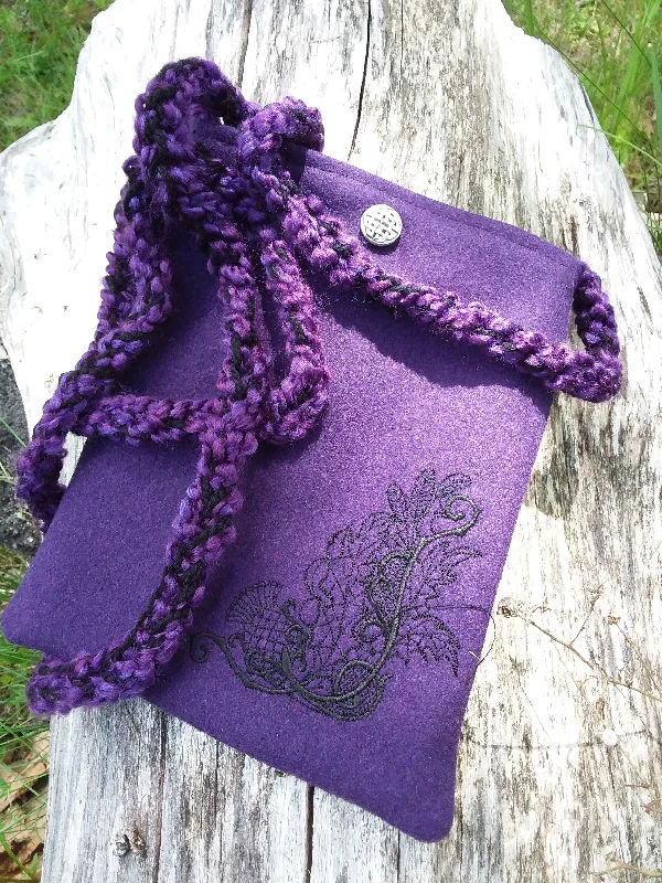 Ladies' wallet statement -Wee Purse - Lace Thistle