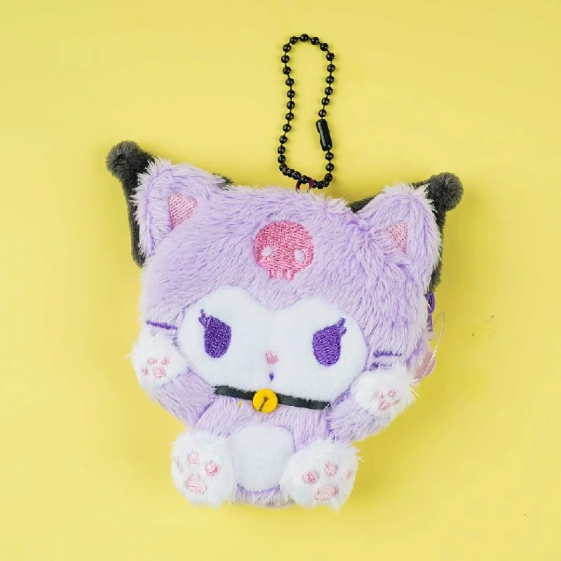 Ladies' wallet statement -Kuromi Happy Cat Plushie Coin Purse & Bag Charm