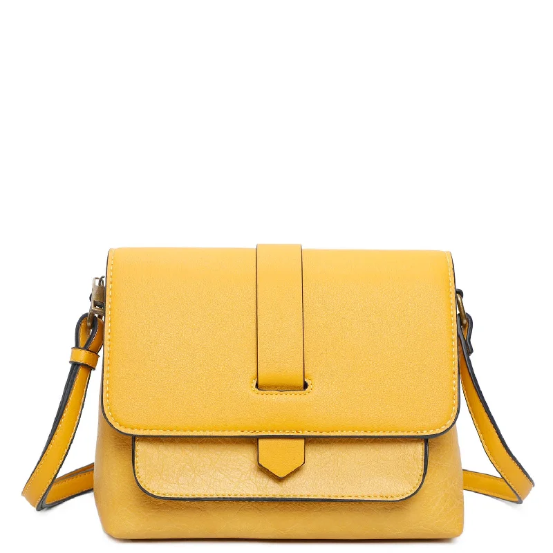 Ladies' crossbody bag lining -Lilly Crossbody - Mustard