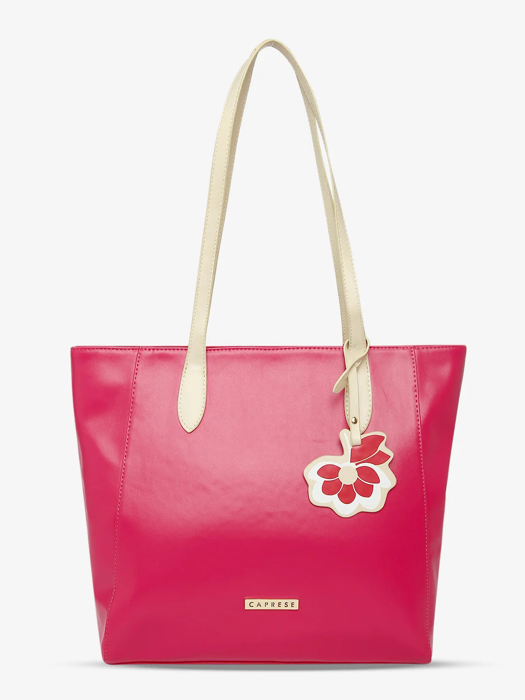 Ladies Tote Bag Shoulder Style -Caprese Sunshine Tote Medium Dark Pink