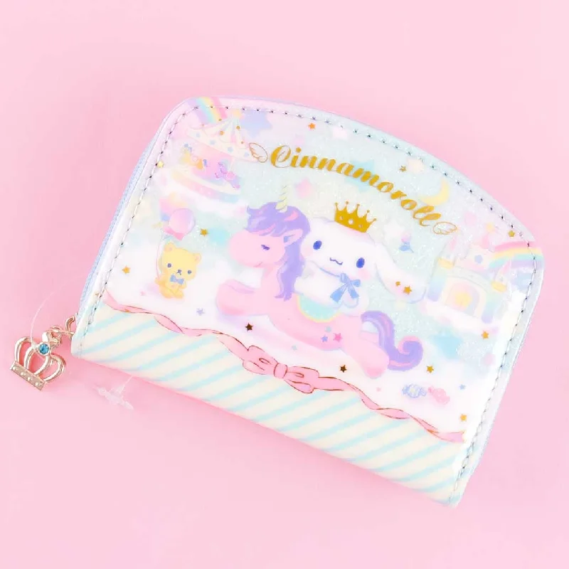 Ladies' wallet leather -Cinnamoroll & Unicorn Coin Purse