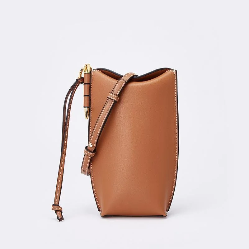 Ladies Bucket Bag Work Style -Genuine Leather Bucket Bag