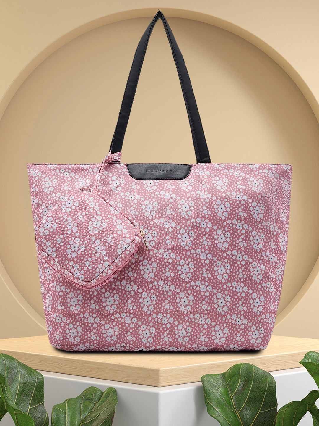 Ladies Tote Bag Beach Companion -Caprese Alyssa Tote Large Blush