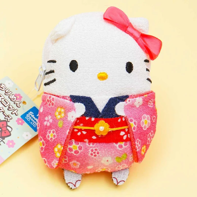 Ladies' wallet foldable -Hello Kitty Kimono Coin Purse